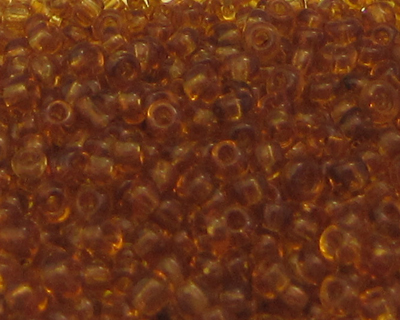 11/0 Golden Brown Transparent Glass Seed Beads, 1oz. bag