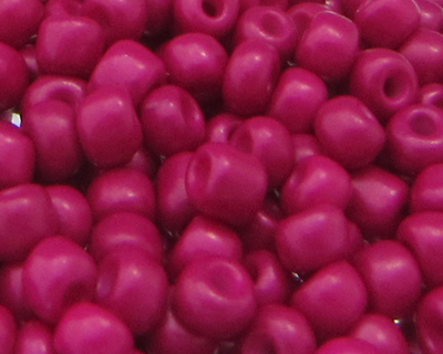 (image for) 6/0 Fuchsia Opaque Glass Seed Beads, 1oz. bag