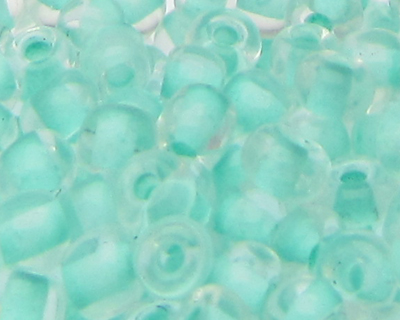 6/0 Aqua Inside-Color Glass Seed Bead, 1oz. Bag