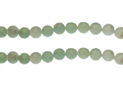 8mm Soft Green Gemstone Bead, approx. 23 beads