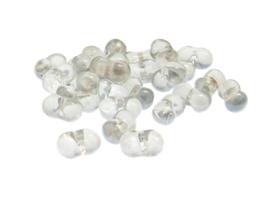 Approx. 1.2oz. x 10x6mm Deep Crystal Glass Peanut Beads