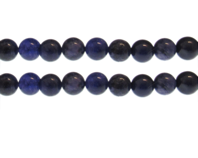 10mm Dark Amethyst Gemstone Bead, approx. 20 beads
