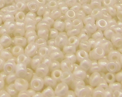 11/0 White Opaque Glass Seed Beads, 1oz. bag