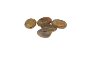 14 x 10mm Jasper Gemstone Oval Bead, 5 beads