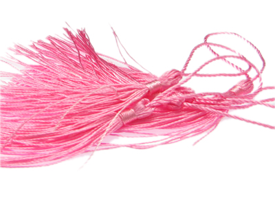 130 x 6mm Pink Polyester Tassel (70 x 90mm), 5 tassels