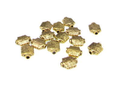 10 x 8mm Metal Gold Spacer Bead, approx. 15 beads