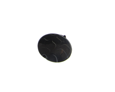 (image for) 28mm Black Pattern Lampwork Glass Bead - Click Image to Close