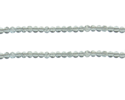 4mm Ice Crackle Glass Bead, approx. 105 beads