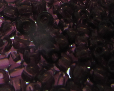 6/0 Dark Plum Transparent Glass Seed Bead, 1oz. Bag