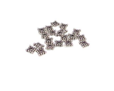 (image for) 6mm Silver Metal Spacer Bead, approx. 20 beads - Click Image to Close