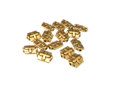 10 x 6mm Metal Gold Spacer Bead, approx. 15 beads