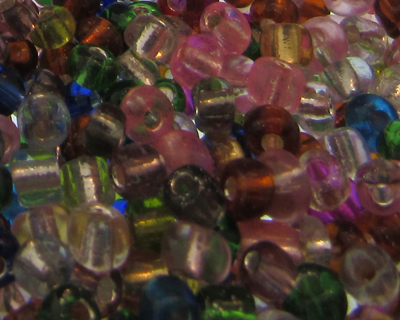 6/0 Silver-Lined Glass Bead Mix, 1oz. bag