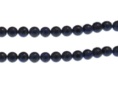 8mm Lapis Gemstone Bead, approx. 23 beads