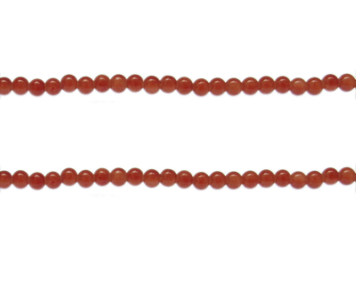4mm Cinnamon Jade-Style Glass Bead, approx. 100 beads