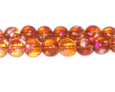(image for) 12mm Orange Blossom Spray Glass Bead, approx. 18 beads