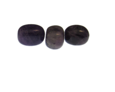 18 x 14mm Amethyst Gemstone Bead, 3 beads