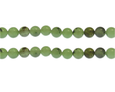 (image for) 8mm Green Gemstone Bead, approx. 23 beads