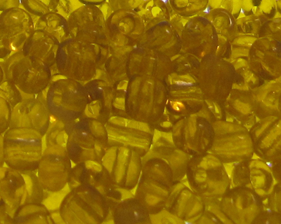 6/0 Deep Gold Transparent Glass Seed Bead, 1oz. Bag