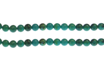 6mm Chrysocolla Gemstone Bead, approx. 30 beads