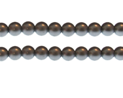 10mm Stone Glass Pearl Bead, approx. 22 beads