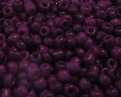(image for) 11/0 Deep Crimson Opaque Glass Seed Bead, 1oz. Bag