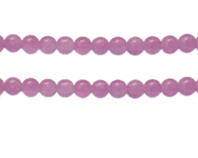 (image for) 8mm Amethyst Gemstone-Style Glass Bead, approx. 35 beads