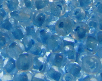 (image for) 6/0 Deep Turquoise Inside-Color Glass Seed Beads, 1oz. bag