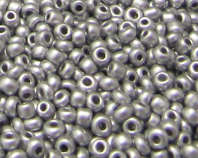 11/0 Silver Metallic Glass Seed Bead, 1oz. Bag