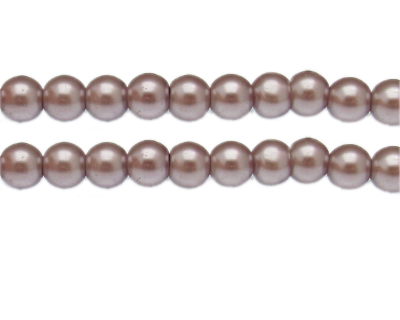 10mm Mink Glass Pearl Bead, approx. 22 beads
