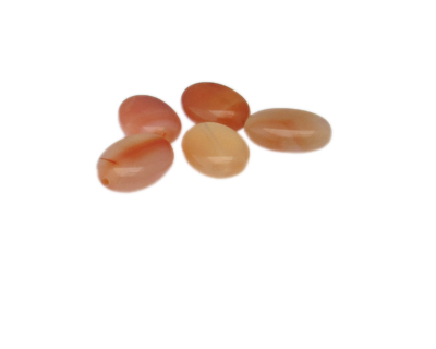 16 x 12mm Carnelian Oval Gemstone Bead, 5 beads