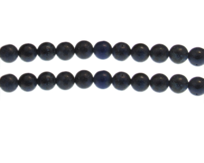 8mm Dark Blue Gemstone Bead, approx. 23 beads