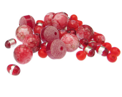 (image for) Approx. 1.5oz. Berries Designer Glass Bead Mix
