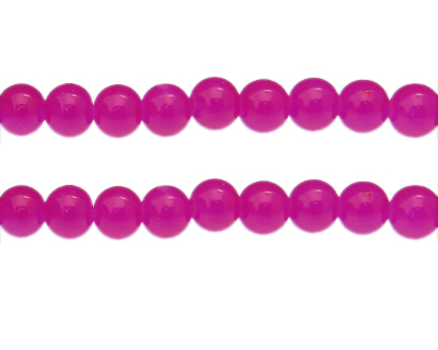 (image for) 10mm Peony Jade-Style Glass Bead, approx. 21 beads