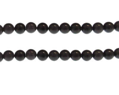 8mm Gray Gemstone Bead, approx. 23 beads