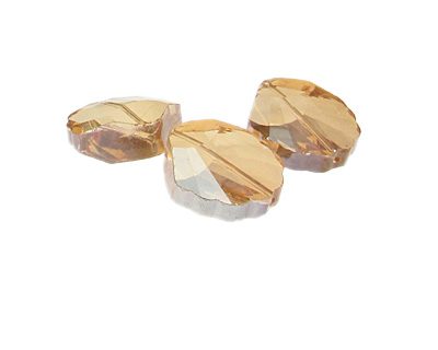 (image for) 22mm Peach Shell Glass Bead, 3 beads