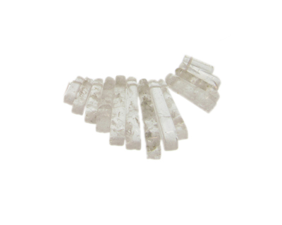 12 - 30mm Crystal Quartz Gemstone Pendant, 13 pieces