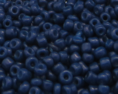 11/0 Navy Blue Opaque Glass Seed Beads, 1oz. bag