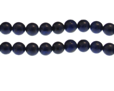 10mm Lapis Gemstone Bead, approx. 20 beads