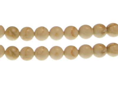 (image for) 10mm Beige Jasper Gemstone Bead, approx. 20 beads
