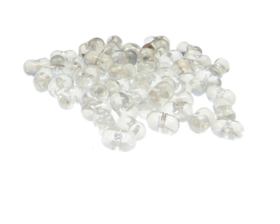 (image for) Approx. 1.2oz. x 8x6mm Deep Crystal Glass Peanut Beads