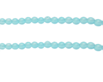 6mm Sea Foam Jade-Style Glass Bead, approx. 76 beads