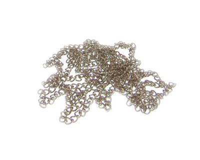 2mm Antique Silver Metal Link Chain, 40" length