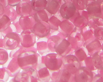 (image for) 6/0 Pink Inside-Color Glass Seed Bead, 1oz. Bag