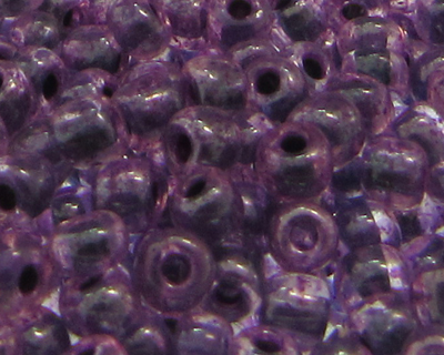 6/0 Purple Transparent Glass Seed Beads, 1oz. bag