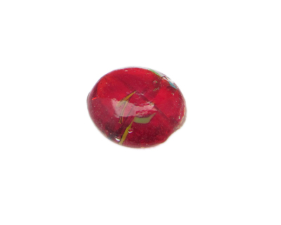 28mm Red Pattern Lampwork Glass Bead 28mm Red Pattern Lampwork Glass Bead