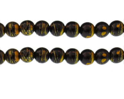 (image for) 10mm Lightning Abstract Glass Bead, approx. 17 beads