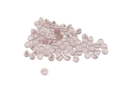 (image for) Approx. 1oz. x 4mm Mauve Glass Beads - Click Image to Close