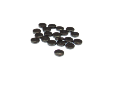 6 x 2mm Hematite Gemstone Spacer Bead, 20 beads
