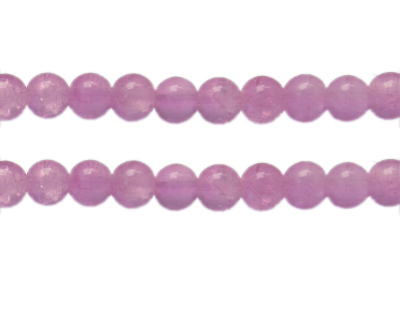 (image for) 10mm Amethyst Gemstone-Style Glass Bead, approx. 17 beads - Click Image to Close