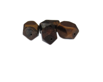 14 x 12mm Tiger's Eye Gemstone Bead, 4 beads
